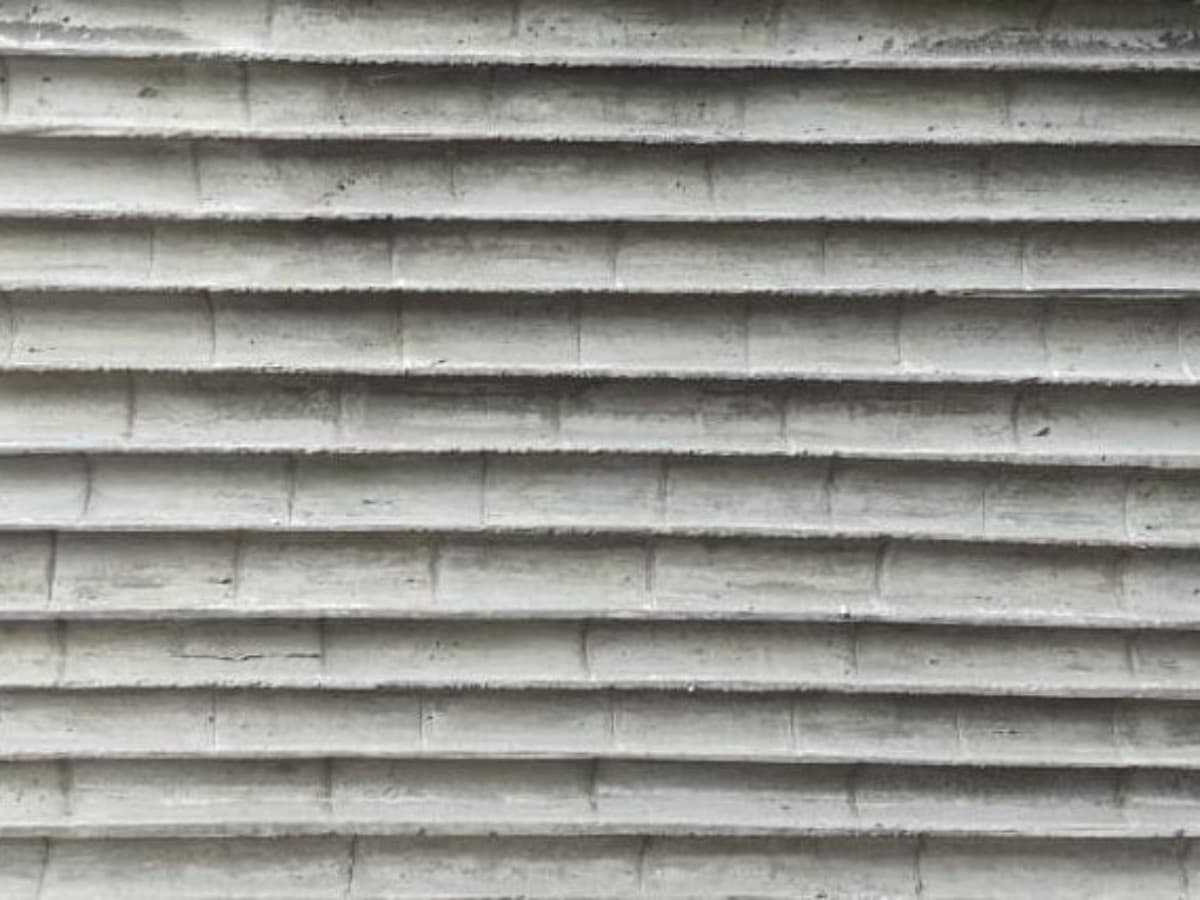 Fôrma de bambu horizontal para muro de concreto