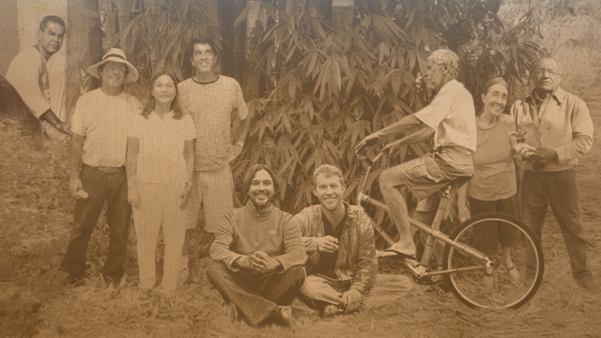 Famílias Borges e Ripper - Carlos Borges, Simon Velez, Angelina Borges, Antonio Borges pai, Antonio Borges filho, Lucas Ripper, José Luiz M. Ripper, Nair Ripper e Oscar Hidalgo Lopez