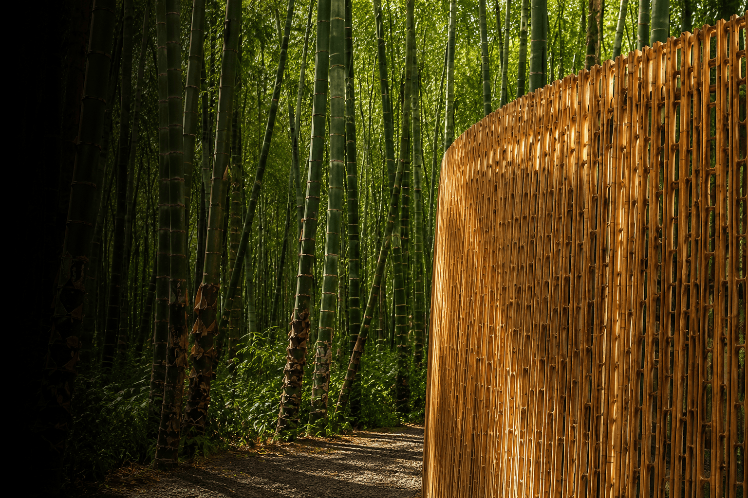bams - bamboo forest and structure